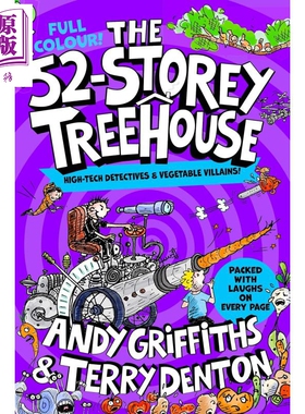 树屋故事4 52层小屁孩树屋历险记 全彩版 The 52-Storey Treehouse Colour Edition 英文原版 儿童章节书小初文学【中商原版】