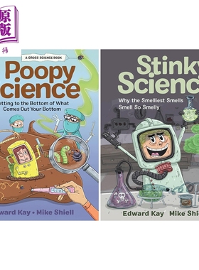 便便科学+臭臭科学 共2册 英文原版童书 Poopy Science Stinky Science 儿童科普绘本读物 进口 百科知识图书【中商原版】