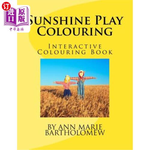 海外直订Sunshine Play Colouring: Interactive Colouring Book 阳光游戏涂色:互动涂色书