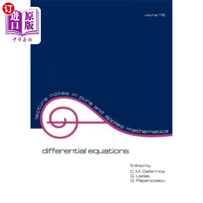海外直订Differential Equations: Proceedings of the 1987 Equadiff Conference 微分方程:1987年Equadiff会议记录