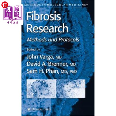 海外直订医药图书Fibrosis Research: Methods and Protocols 纤维化研究:方法和协议