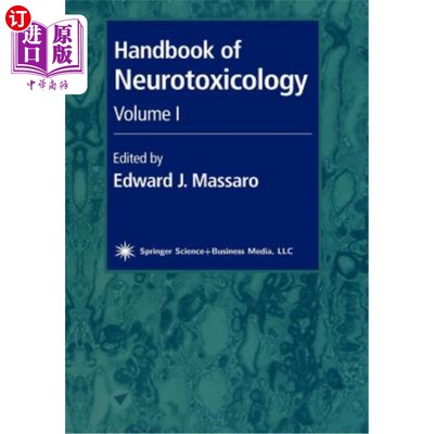 海外直订医药图书Handbook of Neurotoxicology: Volume I 神经毒理学手册:第一卷