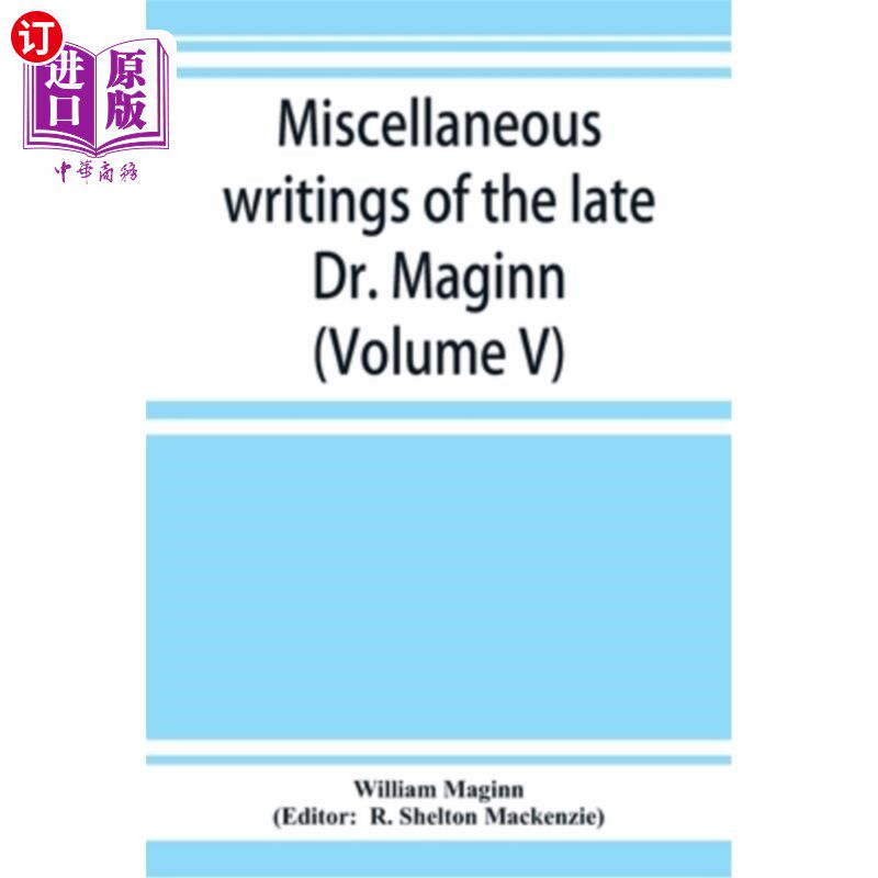 【中商海外直订】miscellaneous writings of the late dr.