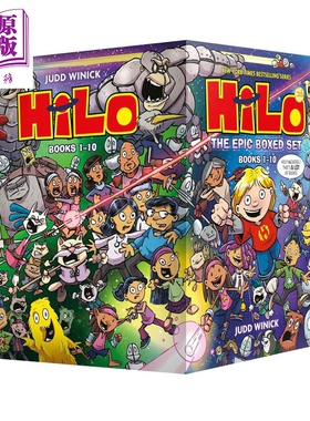 预售 希洛漫画超级合集 1-10册 Hilo The Epic Boxed Set Books 1-10 英文原版 Judd Winick【中商原版】