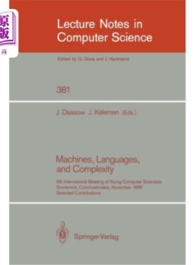 海外直订Algorithms and Data Structures: Workshop Wads '89, Ottawa, Canada, August 17-19, 算法和数据结构:19