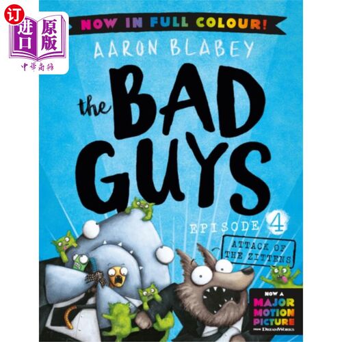 海外直订Bad Guys 4 Colour Edition: Attack of the Zittens 坏家伙4彩色版：Zittens的攻击