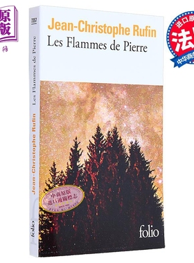 【法文版】石头火焰 Les flammes de pierre 法文原版  Jean Christophe Rufin 国际流行小说 爱情小说【中商原版】