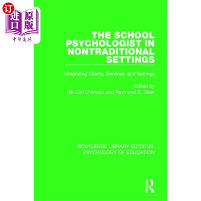 海外直订School Psychologist in Nontraditional Settings 非传统环境中的学校心理学家