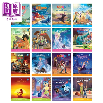 英文原版进口迪士尼儿童读物系列 分级阅读本级别1-6 含音频 Disney Kids Readers Level 1-6 疯狂动物城ZOOTOPIA【中商原版】