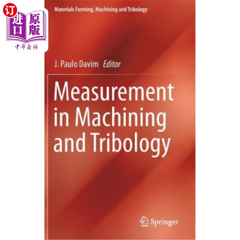 海外直订Measurement in Machining and Tribology 机加工与摩擦学测量
