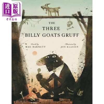 现货 Jon Klassen The Three Billy Goats Gruff 三只比利羊 英文原版【中商原版】