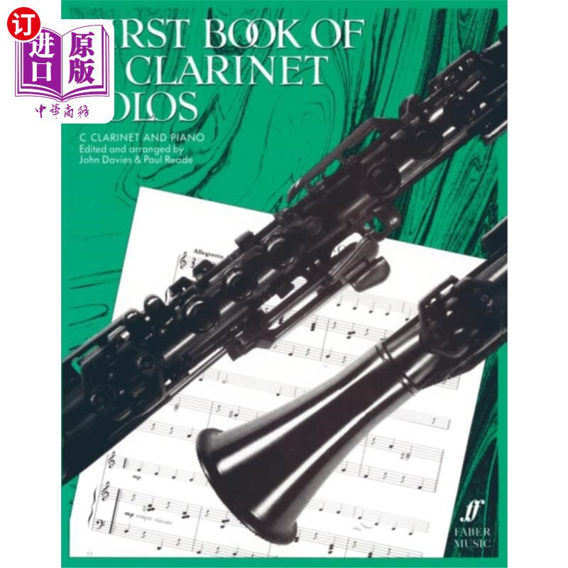 海外直订First Book Of C Clarinet Solos C单簧管独奏第一册