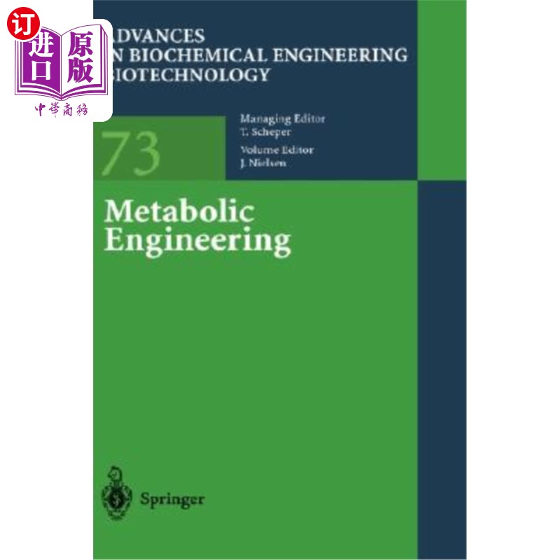 海外直订医药图书Metabolic Engineering 代谢工程