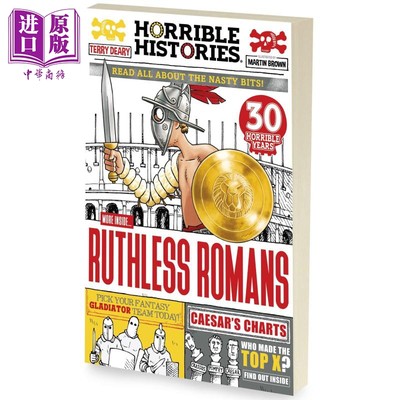 现货 Horrible Histories Ruthless Romans 可怕的历史 罗马人 英文原版进口图书 儿童历史读物人文百科【中商原版】