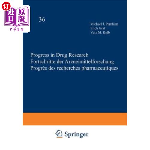 海外直订Progress in Drug Research / Fortschritte Der Arzneimittelforschung / Progrès Des 药物研究进展/Arzneimi