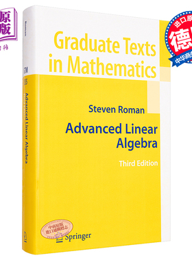 高等线性代数 Advanced Linear Algebra 英文原版 Steven Roman【中商原版】GTM 数学