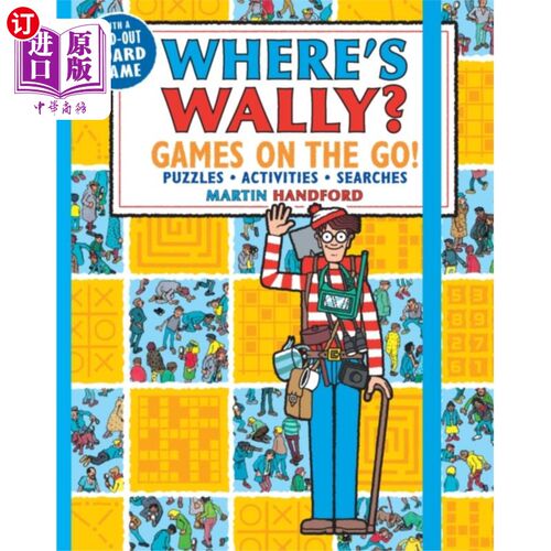 海外直订Where's Wally? Games on the Go! Puzzles, Activit... 沃利在哪儿?围棋上的游戏!拼图，活动和搜索