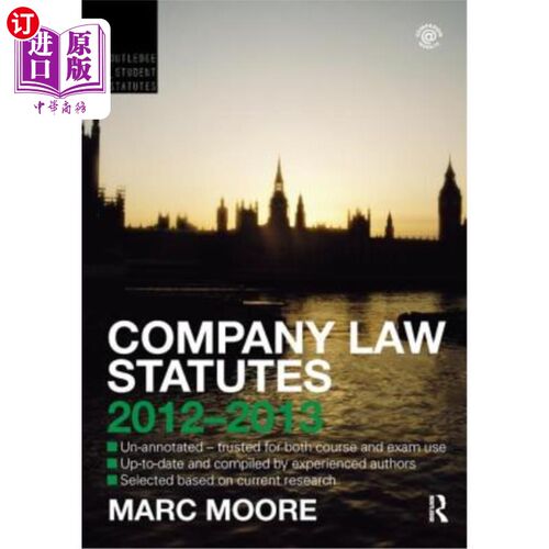 海外直订Company Law Statutes 2012-2013 2012-2013年《公司法