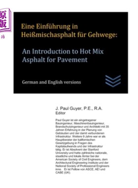 海外直订Eine Einführung in Hei?mischasphalt für Gehwege: An Introduction to Hot Mix Asph 你在哪里？混合料路面用热拌
