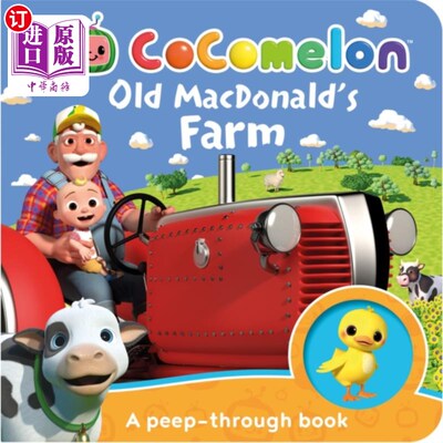 海外直订Official Cocomelon: Old MacDonald's Farm: A peep... 官方Cocomelon:老麦克唐纳农场:一本窥视书