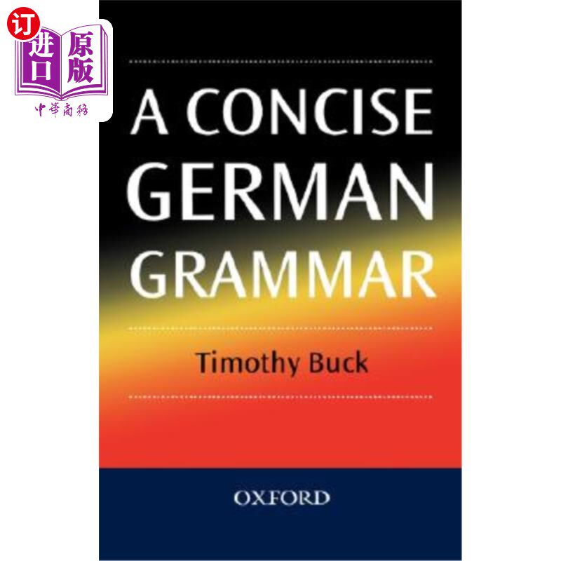 海外直订A Concise German Grammar 简明的德语语法