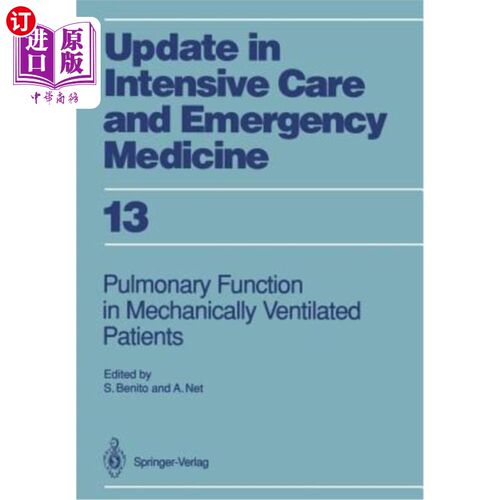 海外直订医药图书Pulmonary Function in Mechanically Ventilated Patients 机械通气患者的肺功能