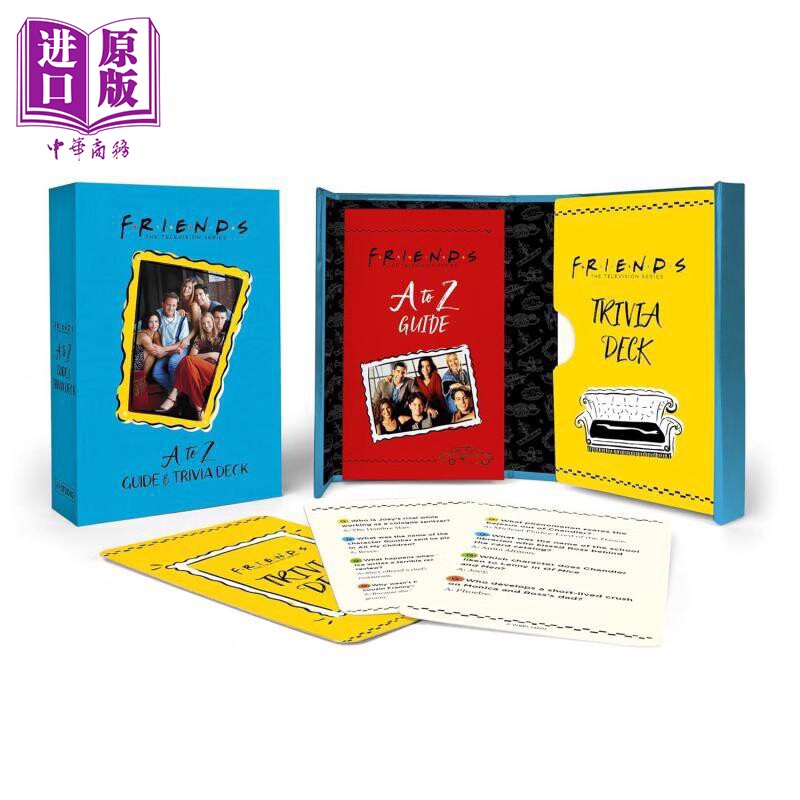 预售 老友记 小知识游戏套牌与A到Z指南 英文原版 Friends A to Z Guide and Trivia Deck Michelle Morgan 米歇尔 摩根