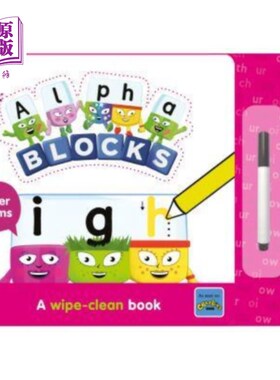 海外直订Alphablocks Letter Teams: A Wipe-Clean Book 字母组:一本擦干净的书