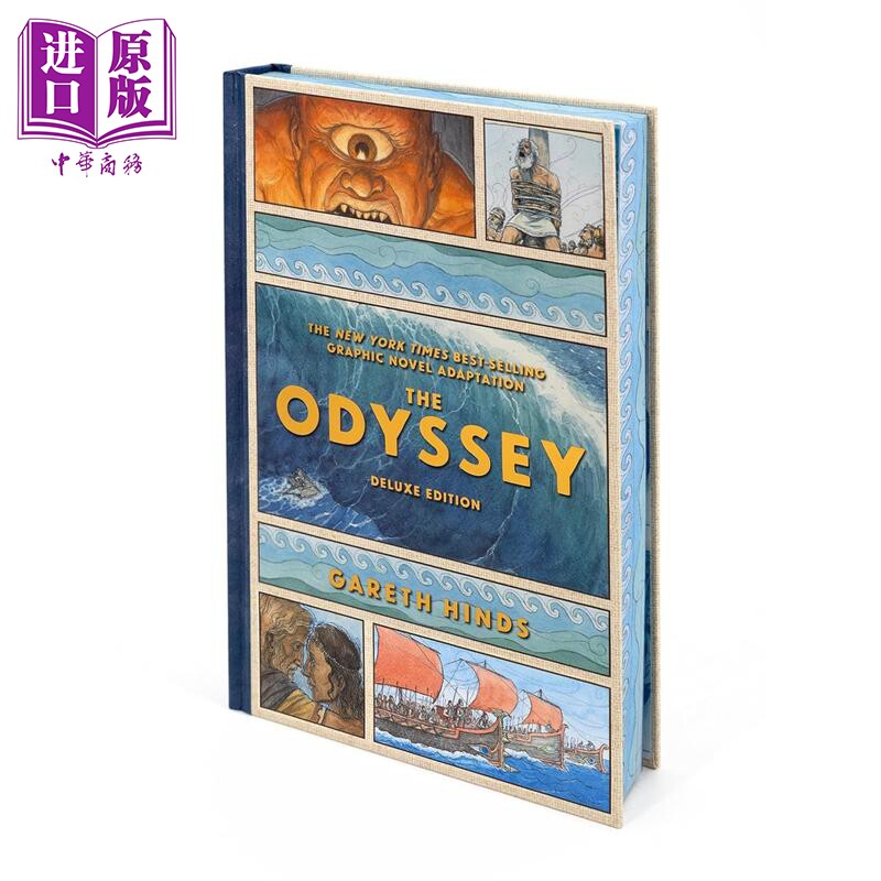 预售 荷马史诗 奥德赛绘本漫画书图像小说豪华精装 Gareth Hinds绘 The Odyssey Homer 英文原版 诺兰奥德赛电影周边书