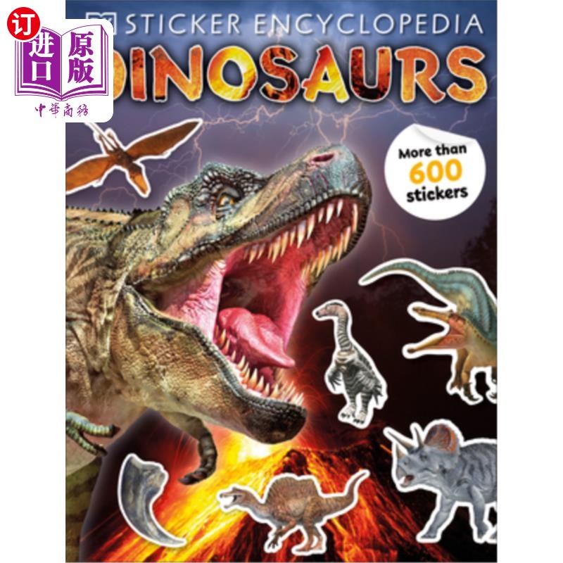 海外直订Sticker Encyclopedia Dinosaurs 恐龙贴纸百科全书