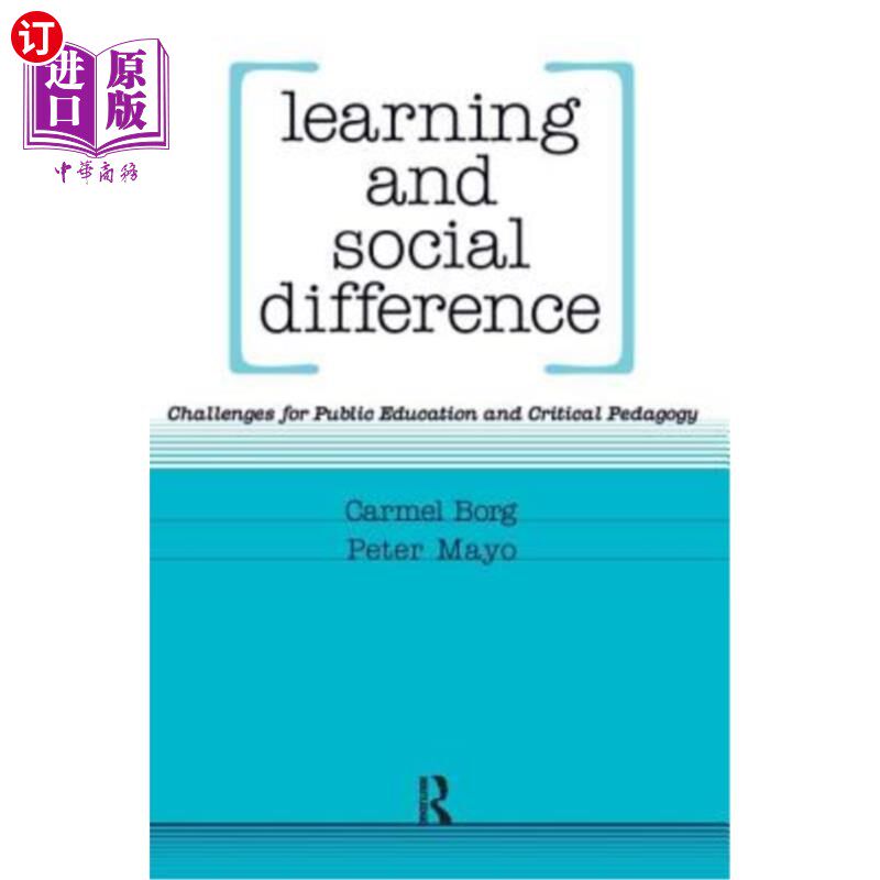海外直订Learning and Social Difference 学习与社会差异