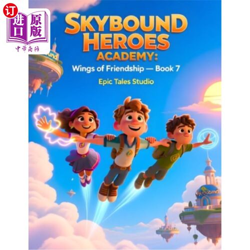 海外直订Skybound Heroes Academy: Wings of Friendship - Book 7: Heartwarming Adventure of 天界英雄学院：友谊之翼-第