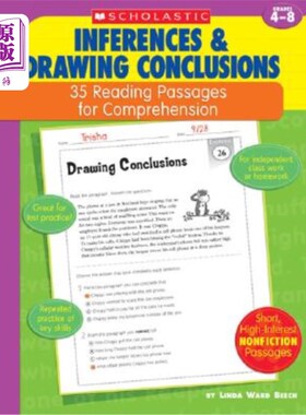 海外直订35 Reading Passages for Comprehension: Inferences & Drawing Conclusions: 35 Read 35篇理解阅读段落：推论与得