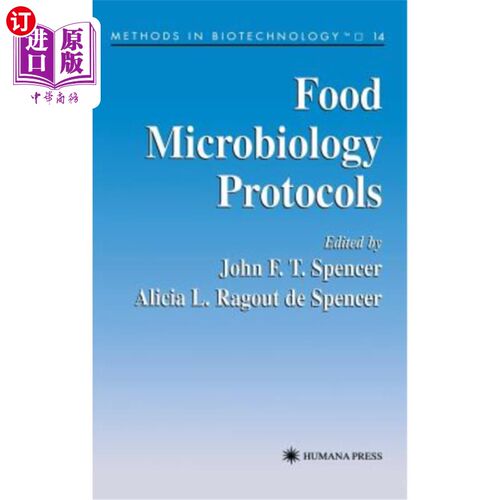 海外直订医药图书Food Microbiology Protocols 食品微生物学协议