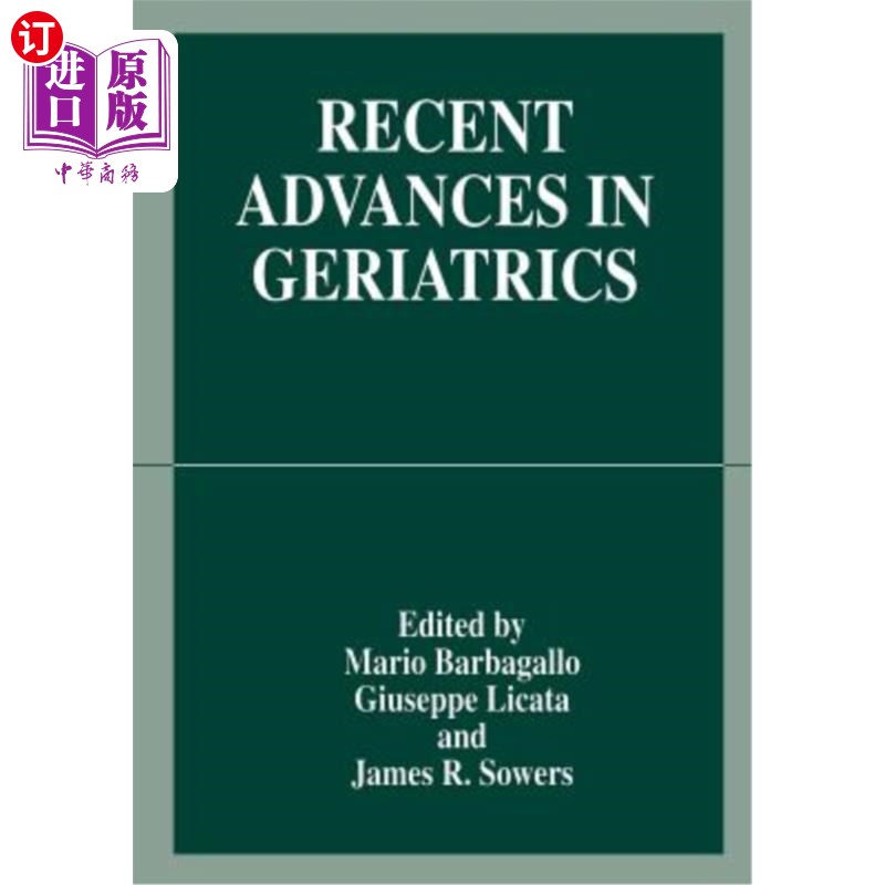海外直订医药图书Recent Advances in Geriatrics 老年医学的新进展