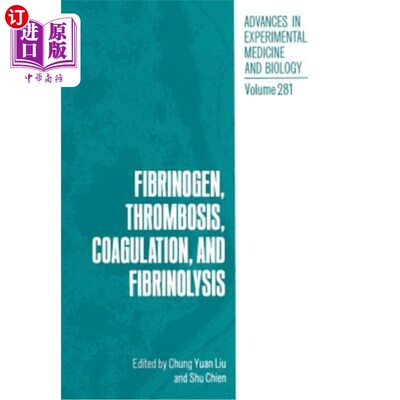 海外直订医药图书Fibrinogen, Thrombosis, Coagulation, and Fibrinolysis 纤维蛋白原，血栓形成，凝血和纤维蛋白溶解
