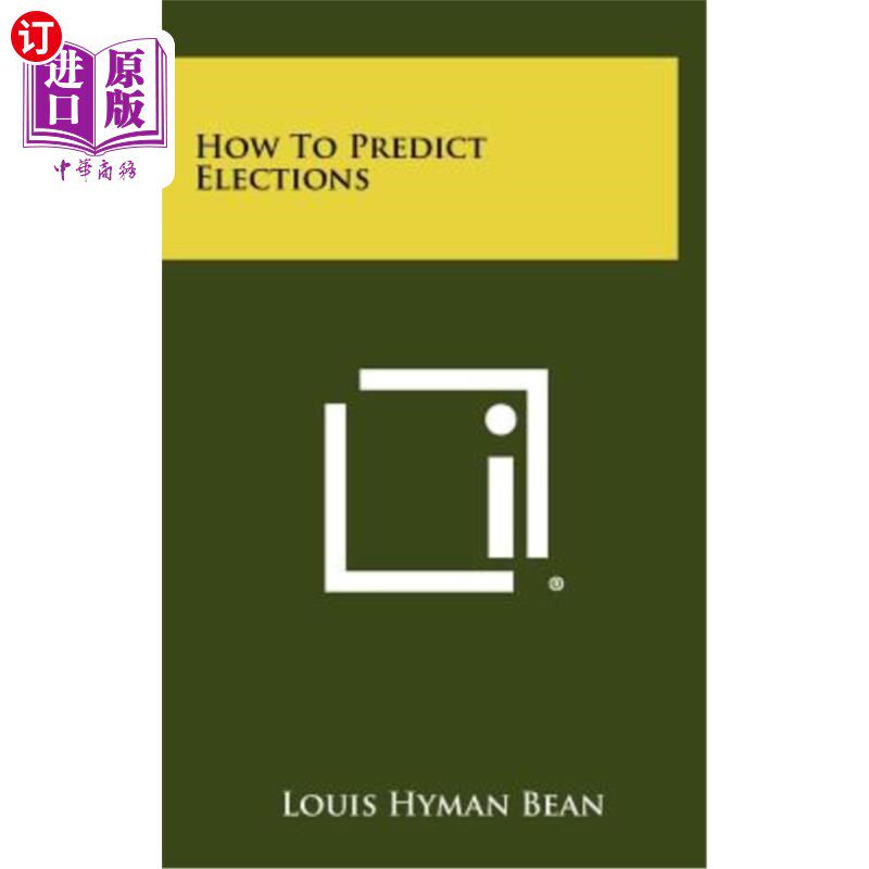 海外直订How to Predict Elections 如何预测选举
