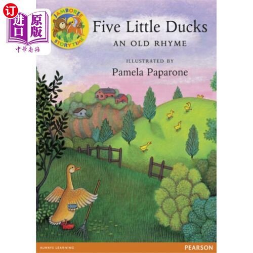 海外直订Jamboree Storytime Level A: Five Little Ducks Little Book 狂欢节故事时间A级：五只小鸭子小书