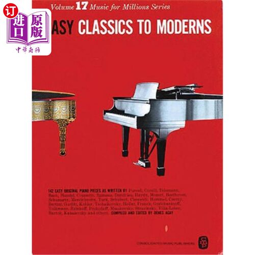 海外直订Easy Classics to Moderns: Music for Millions Series 《从经典到现代：百万人的音乐》系列