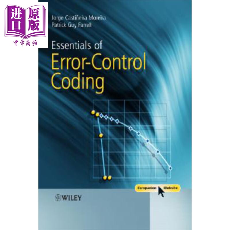 预售 误差控制编码导论 Essentials Of Error 英文原版 Jorge Castiñeira Moreira 中商原版