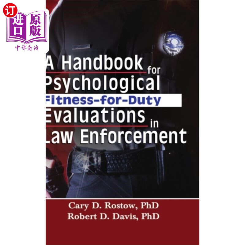 海外直订Handbook for Psychological Fitness-for-Duty Eval... 执法人员心理适任评估手册