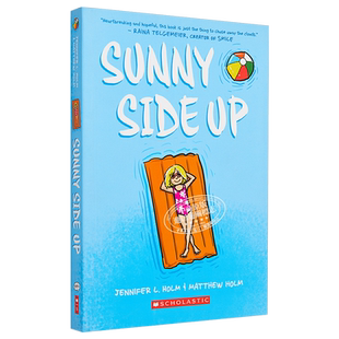 sunny阳光女孩漫画1 女孩桑尼漫画书英文版 sunny side up Jennifer L. Holm 全彩绘本小说 graphic novel