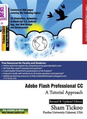 海外直订Adobe Flash Professional CC: A Tutorial Approach adobeflashprofessional CC:一个教程方法
