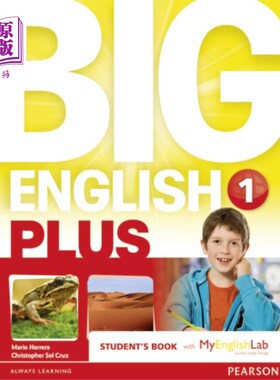 海外直订Big English Plus American Edition 1 Students' Bo... 大英语加美国版1学生用MyEnglishLab访问代码包新版本