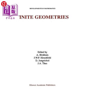 Proceedings Isle 有限几何：第四届索恩斯岛会议记录 Fourth Geometries Conference Thorns 海外直订Finite the