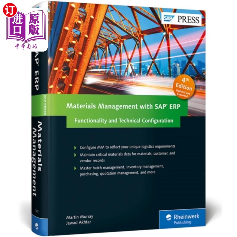 海外直订Materials Management with SAP ERP: Functionality...物料管理与SAP ERP:功能和技术配置