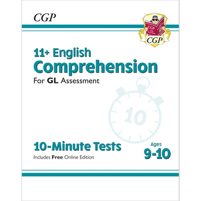 英国CGP New 11+ GL 10-Minute Tests English Comprehension Ages 9-10 with Online Edition【中商原版】