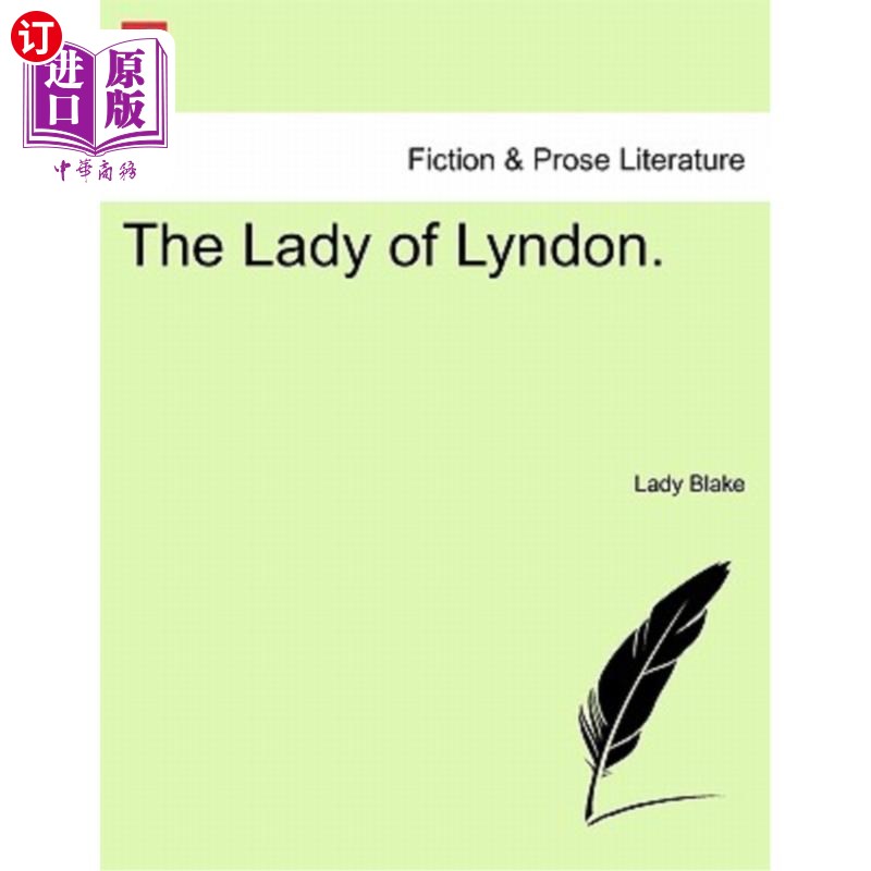 海外直订The Lady of Lyndon. 林登夫人。