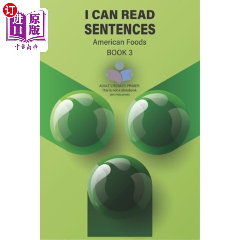 海外直订I Can Read Sentences Adult Literacy Primer: Book Three American Foods 成人识字入门：第三册美国食品