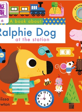 现货 A Book About Ralphie Dog 拉尔菲狗 英文原版 进口原版 0岁到2岁 启蒙绘本 儿童纸板书 Melissa Crowton【中商原版】
